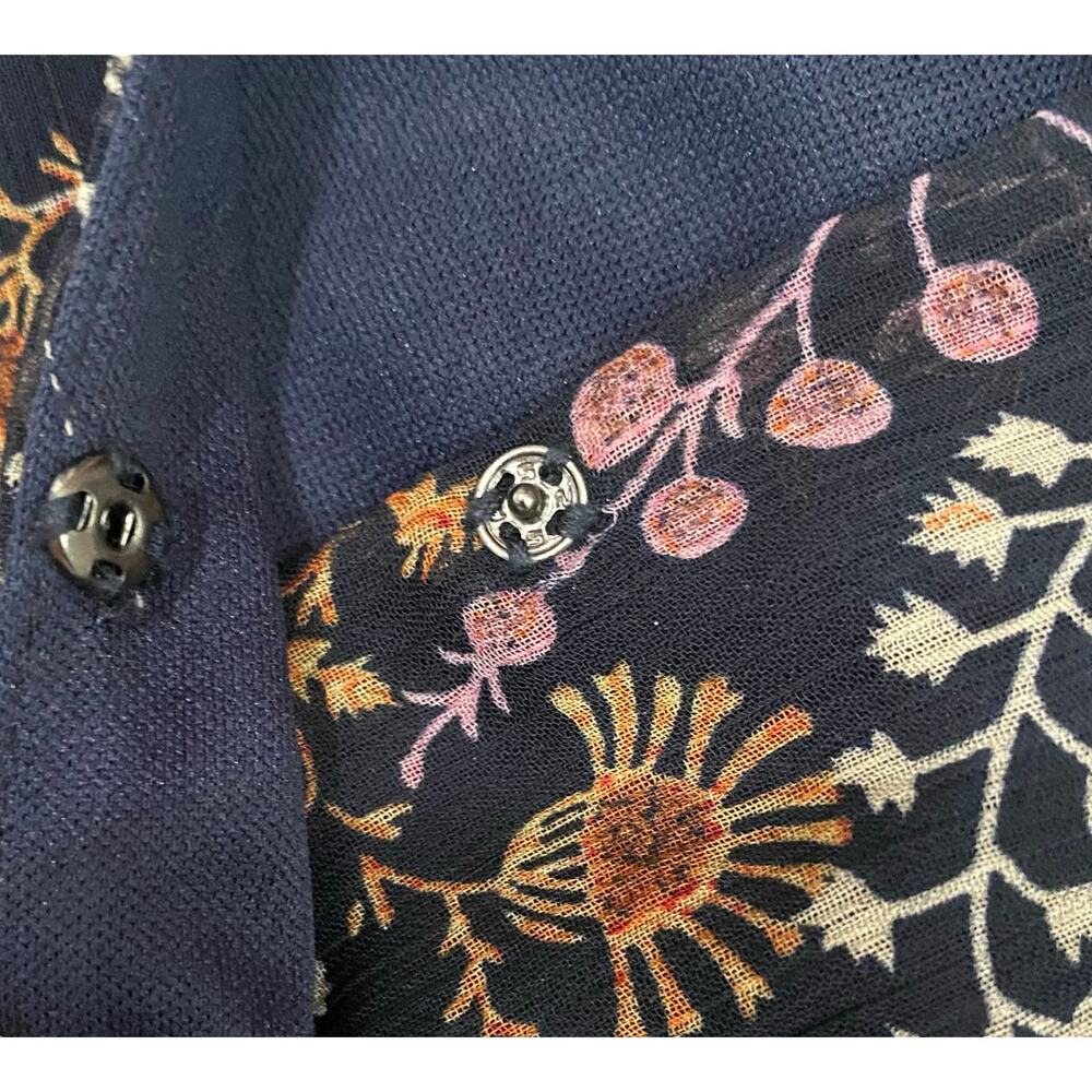 Sadie & Sage Floral Maxi Dress Faux Wrap V Neck Boho Cottagecore Small - Picture 11 of 14